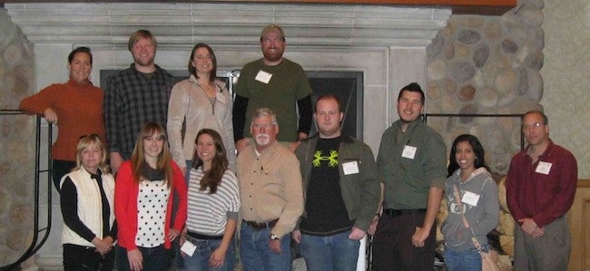 Professor Russ Haughey (above, bottom row, 4th from left) 